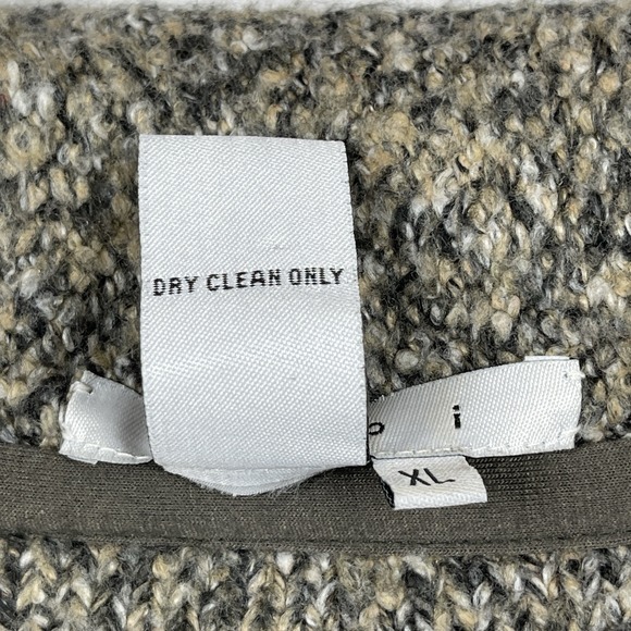 Cabi Sweater Womens XL Tan Gray Shawl Blazer Casual Workwear Office Travel - Picture 7 of 12